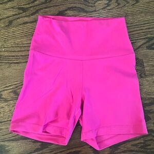 Yogalicious Lux hot pink yoga shorts!